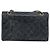CHANEL Matelasse Chain Shoulder Bag Leather Black Gold CC - vista 3