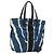 FENDI Tote Bag Nylon Blue Silver