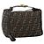 FENDI Zucca Canvas Vanity Hand Bag Brown Black