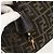 FENDI Zucca Canvas Vanity Hand Bag Brown Black - vista 15