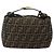 FENDI Zucca Canvas Vanity Hand Bag Brown Black - vista 3