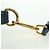 PRADA Shoulder Bag Nylon Leather Blue Gold - vista 15