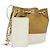 CHANEL Matelasse Drawstring Chain Shoulder Bag Leather Beige Gold CC