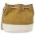 CHANEL Matelasse Drawstring Chain Shoulder Bag Leather Beige Gold CC - vista 13