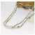 CHANEL Matelasse Drawstring Chain Shoulder Bag Leather Beige Gold CC - vista 7