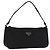 PRADA Accessory Pouch Nylon Black Silver