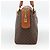 Céline CELINE Macadam Canvas Hand Bag PVC Leather Brown Gold - vista 3