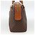 Céline CELINE Macadam Canvas Hand Bag PVC Leather Brown Gold - vista 4