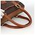 Céline CELINE Macadam Canvas Hand Bag PVC Leather Brown Gold - vista 7