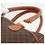 Céline CELINE Macadam Canvas Hand Bag PVC Leather Brown Gold - vista 8