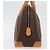 Céline CELINE Macadam Canvas Hand Bag PVC Leather Brown Gold - vista 4