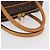 Céline CELINE Macadam Canvas Hand Bag PVC Leather Brown Gold - vista 7