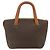 Céline CELINE Macadam Canvas Hand Bag PVC Leather Brown Gold - vista 2