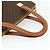 Céline CELINE Macadam Canvas Hand Bag PVC Leather Brown Gold - vista 7
