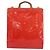 LOUIS VUITTON Monogram Vernis Stanton Tote Bag Red M91078 LV - vista 2