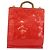 LOUIS VUITTON Monogram Vernis Stanton Tote Bag Red M91078 LV - vista 3