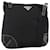 PRADA Shoulder Bag Nylon Black Silver