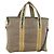 PRADA Tote Bag Canvas 2way Beige Gold