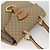 Céline CELINE Macadam Canvas Hand Bag PVC Beige Gold - vista 6