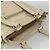 CHANEL Choco Bar Hand Bag Leather Ivory Silver CC - vista 6