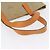 PRADA Tote Bag Canvas Leather Beige Orange Silver - vista 7