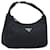 PRADA Hand Pouch Bag Nylon Black Silver