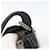 PRADA Shoulder Bag Leather Black Silver - vista 9
