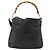 GUCCI Bamboo Shoulder Bag Leather 2way Black Gold 001 1705 1638 - vista 13