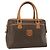 Céline CELINE Macadam Canvas Hand Bag PVC Leather Brown Gold