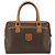 Céline CELINE Macadam Canvas Hand Bag PVC Leather Brown Gold - vista 2