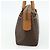 Céline CELINE Macadam Canvas Hand Bag PVC Leather Brown Gold - vista 5