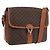 Céline CELINE Macadam Canvas Shoulder Bag PVC Leather Brown Gold