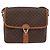Céline CELINE Macadam Canvas Shoulder Bag PVC Leather Brown Gold - vista 2