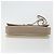 FENDI Chain Trebuquette Shoulder Bag Leather Beige Silver - vista 9