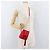 LOEWE Shoulder Bag Satin Red Gold - vista 21