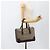 Céline CELINE C Macadam Canvas Hand Bag Leather Beige Gold - vista 24
