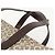 Céline CELINE C Macadam Canvas Hand Bag Leather Beige Gold - vista 8