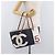 CHANEL Choco Bar Chain Tote Bag No5 Canvas Navy Silver CC - vista 21