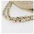 CHANEL Choco Bar Chain Tote Bag Mouton Ivory Silver CC - vista 8