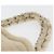 CHANEL Choco Bar Chain Tote Bag Mouton Ivory Silver CC - vista 9