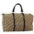 Christian Dior Trotter Canvas Hand Bag Brown Silver