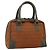 FENDI Zucchino Canvas Hand Bag Brown
