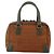 FENDI Zucchino Canvas Hand Bag Brown - vista 2