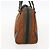 FENDI Zucchino Canvas Hand Bag Brown - vista 4