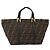 FENDI Zucca Canvas Hand Bag Brown Black - vista 2