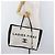 CHANEL Ladies First Tote Bag Canvas White Silver CC - vista 22