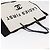 CHANEL Ladies First Tote Bag Canvas White Silver CC - vista 7