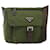 PRADA Shoulder Bag Nylon Green Silver