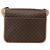 Céline CELINE Macadam Canvas Circle Shoulder Bag PVC Leather Brown Gold - vista 3