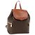 Céline CELINE Macadam Canvas Backpack PVC Leather Brown Gold